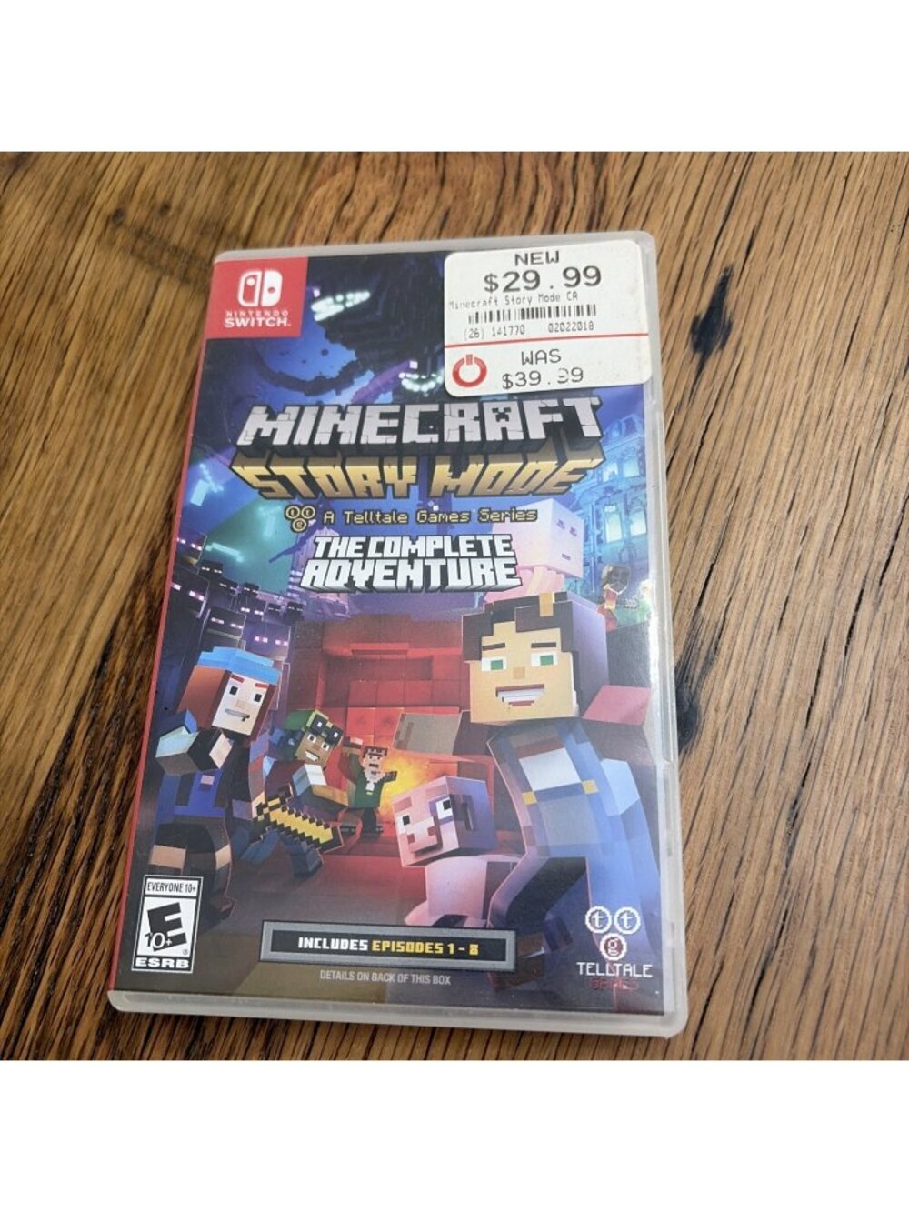 Minecraft: Story Mode - The Complete Adventure (Nintendo Switch, 2017)